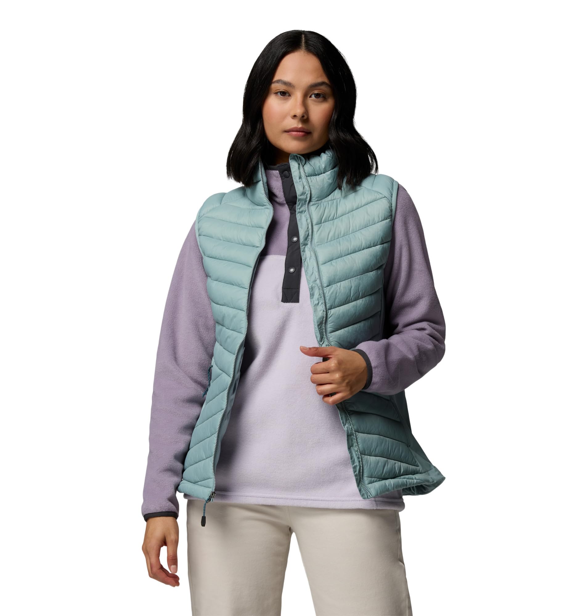 Columbia Powder Pass III Hybrid Vest, Piumino Smanicato Gilet Donna
