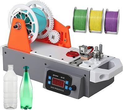 3D Printer Extruder Filament Maker Machine, Desktop Filament Maker Machine, Digital Temperature Control, Recycled PET Bottle Recycling for Families, DIY Makers, Small Studios B