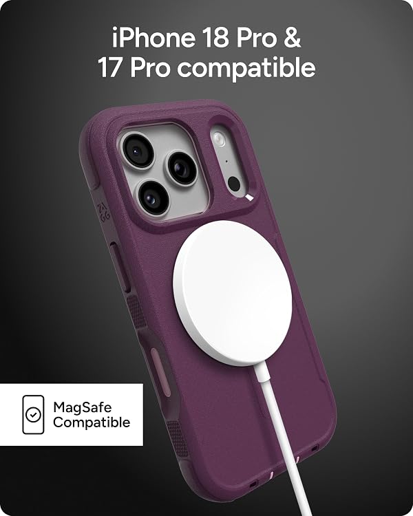 ZAGG Teton Phone Case with Stand for iPhone 18 Pro/ 17 Pro, Purple by ZAGG - Used condition - Image 3