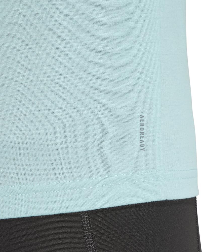adidas Women's Aeroready Train Essentials Minimal Branding Crewneck Tee Short Sleeve T-Shirt (Pack of 1) 6 71aF8aJiWUL. AC SL1000