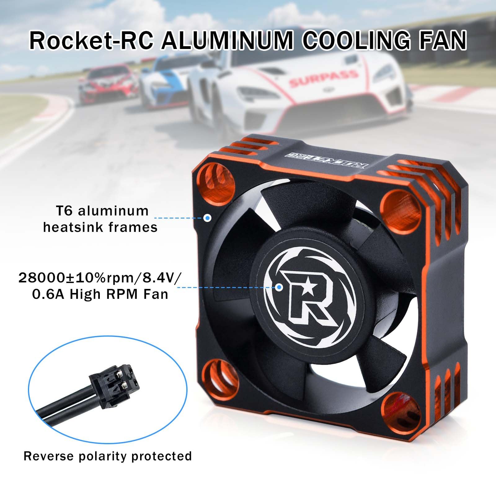 Amazon.co.jp: 30mm ESC冷却ファン、28000RPM RC ESC ヒートシンク