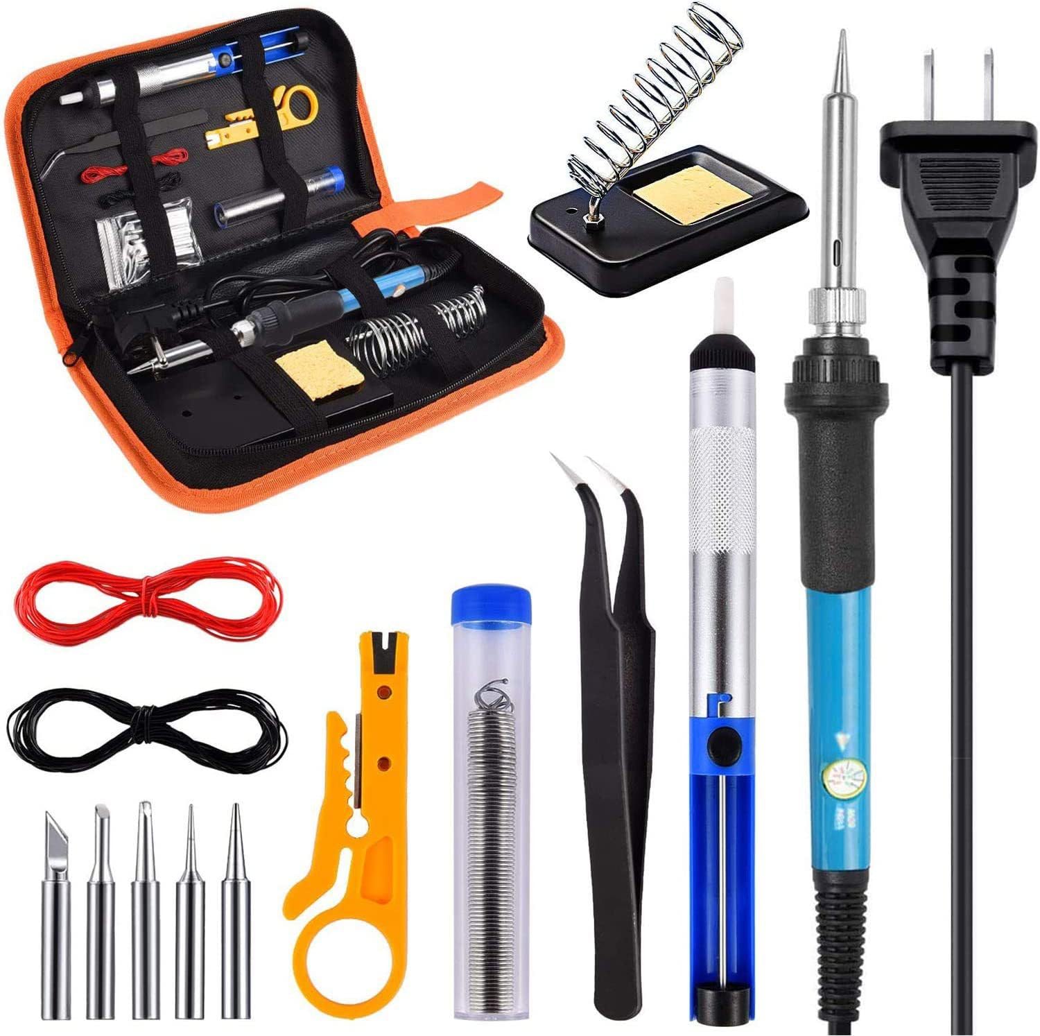 Adjustable temperature high power soldering iron 15 pieces set Temperature control constant temperature soldering iron endothermic high temperature soldering iron set