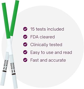 Natural Cycles Ovulation Test Strips (15 Count) - LH Ovulation Tests for Women Trying to Conceive - Ovulation Predictor Kit with 99% Accuracy, Easy At Home Fertility Test