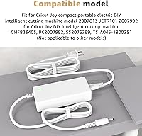 Vista 7 de Cable de alimentación compatible con Cricut Joy Machine modelo 2007813 JCTR101 2007992 PC2007992 GHFB23405 SS2076299 TS-A045-1800251 para Cricut Joy