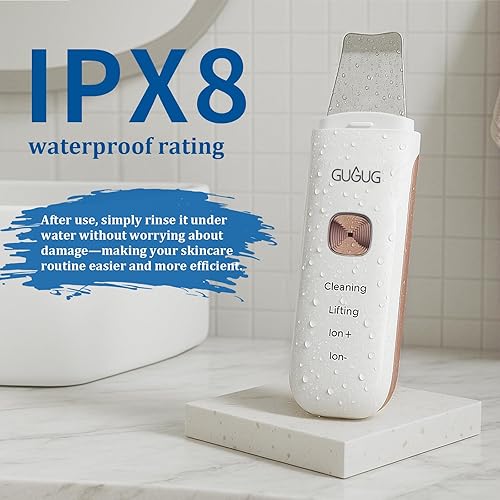 Miniatura 3 de GUGUG Exfoliante de piel 4 en 1 espátula facial impermeable para limpieza profunda, herramientas de eliminación de puntos negros, limpiador de poros