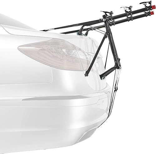 Vista 4 de Allen Sports Soporte de montaje en el maletero para 3 bicicletas Rojo/Negro