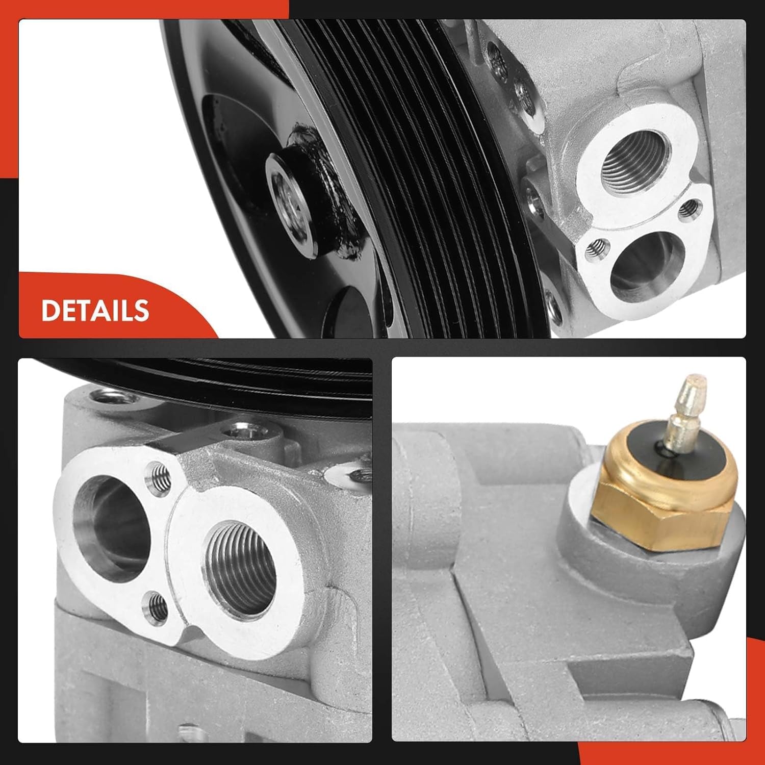 A-Premium Power Steering Pump, with Pulley, Compatible with Suzuki SX4 2010 2011 2012 2013, 2.0L, Replace # 4911054L00