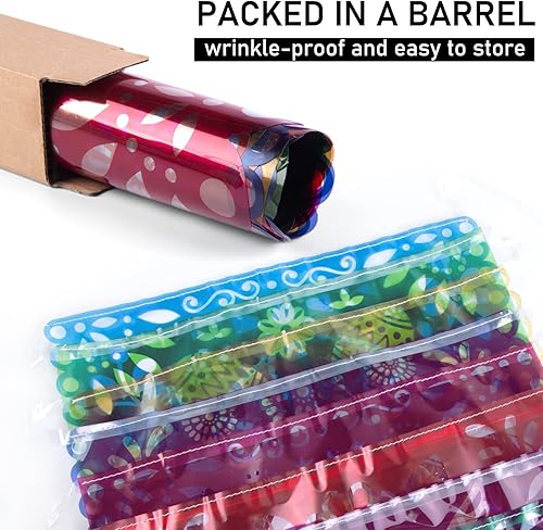 Miniatura 3 de DomeStar Guirnalda de papel picado de plástico, decoraciones de fiesta mexicana de 18 pies, suministros temáticos para el día de los muertos y el