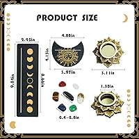 Vista 2 de Knana 10 Uds. Tarot Soporte de Tarot Display Tarot Accesorios con Tarot Piedra de Cristal para Herramientas de Adivinación de Brujas