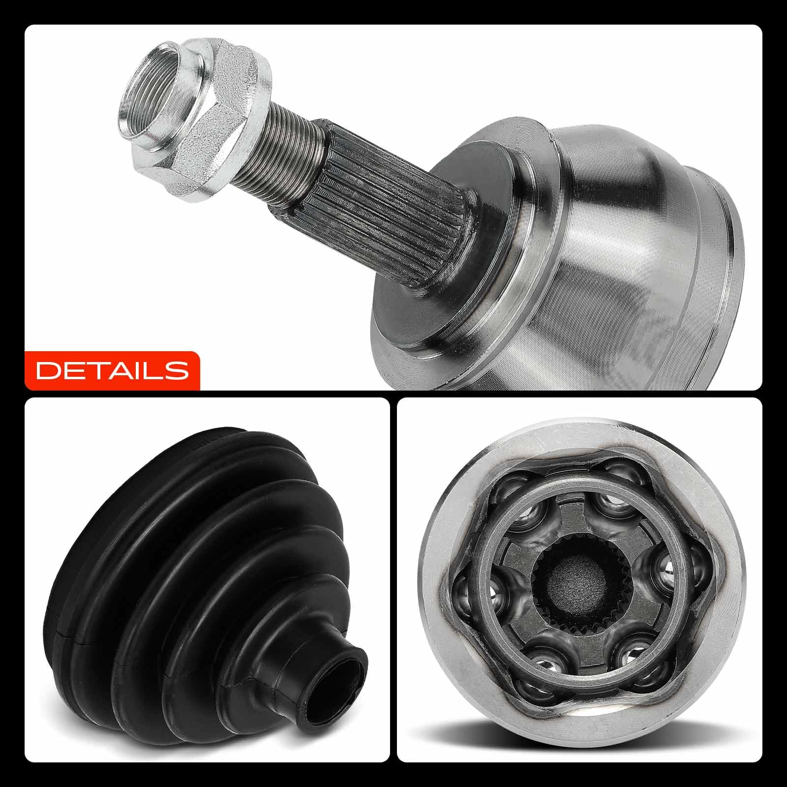 Frankberg Kit de junta homocinética del lado de la rueda delantera 374940 | Compatible con: Plataforma plana/chasis Doblo 263, Giulietta 940, Tour combinado X12, Doblo MPV 263, Delta III 844