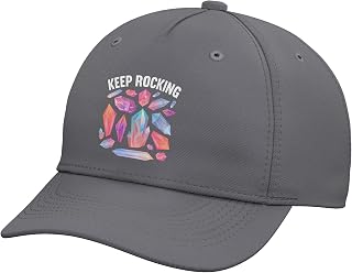 Keep Rocking Geologist Rockhounding Rock Collector Geology Adjustable Baseball Hat