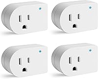oviitech Single Outlet Surge Protector 4-Pack, 245J Protection, LED Indicator Light, ETL Listed Grounded Wall Tap, White