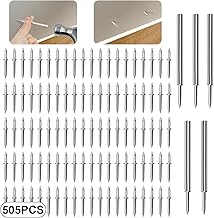 500 Pcs Seamless Nails, Double Headed Seamless Nails, Invisible Security Screws for Skirting Board, Double Ended Nails for Skirting Boards with 5 Specific Sleeve Tool for Nail