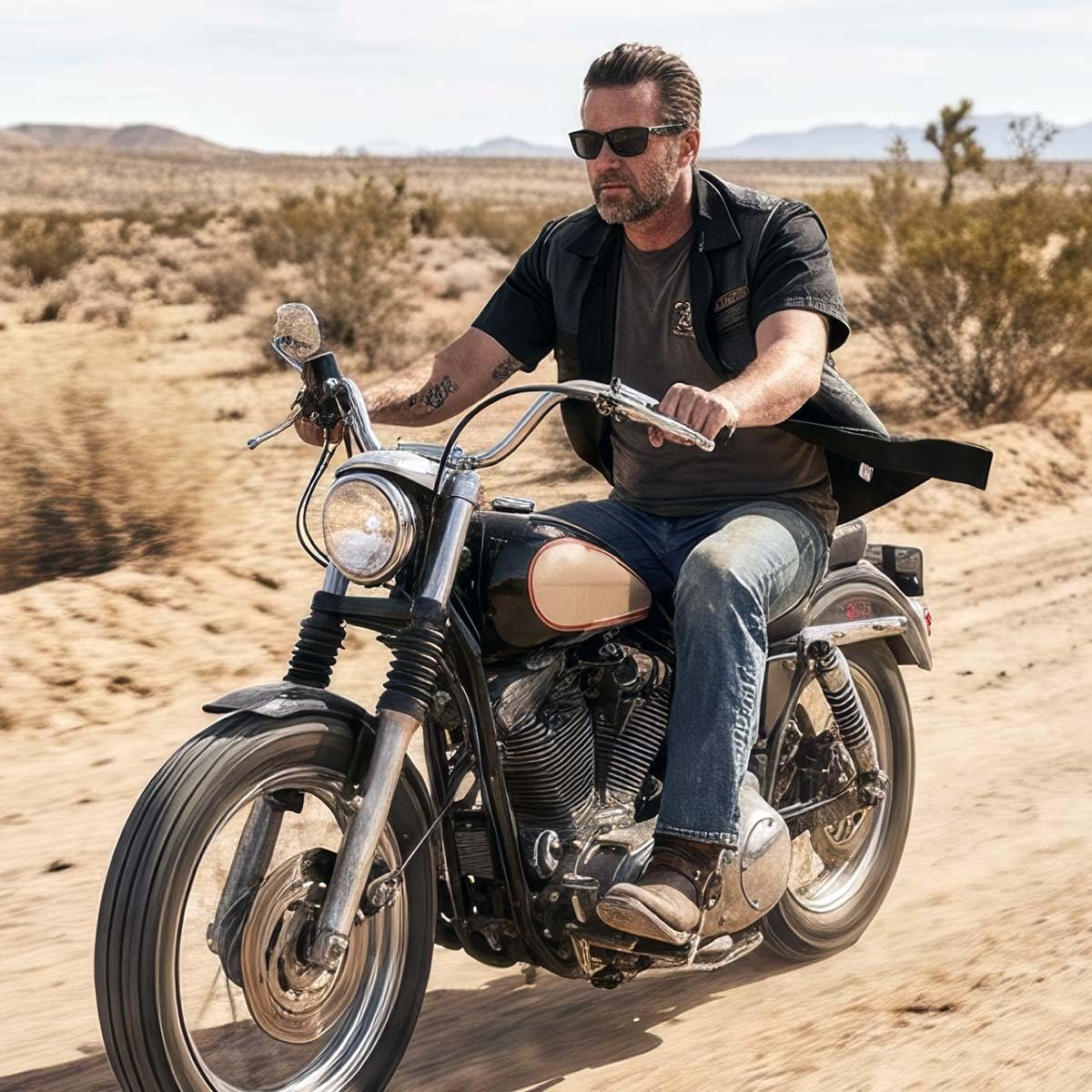 Milwaukee Leather MDM11669 Men's Black Button Up Heavy Duty Work Shirt | Classic Mechanic Work Shirt w/Pockets - Image 2