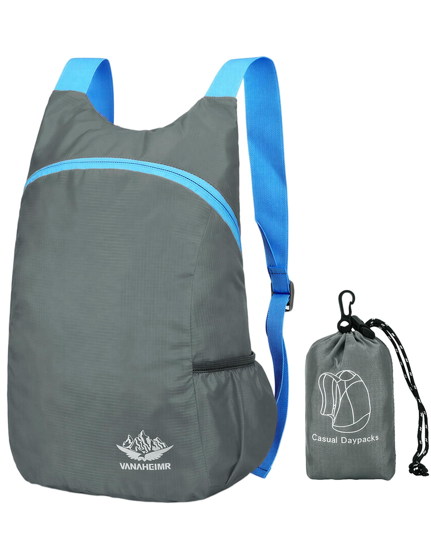 Durable Waterproof Lightweight Packable Backpack, Foldable Travel Daypack for Hiking and Work, Unisex Men Women Compact Backpack for Outdoor, Gym, Shopping