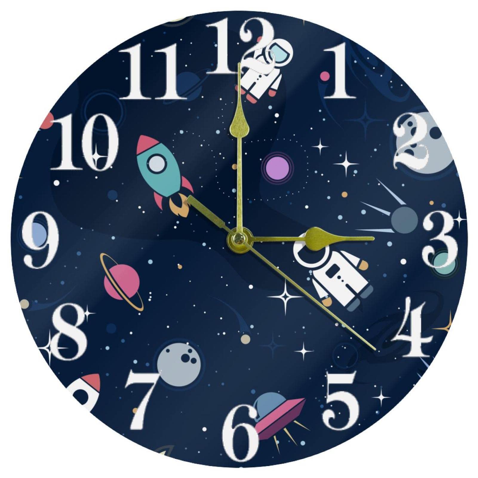 Horloge murale fonctionne avec piles pour éviter les fils visibles