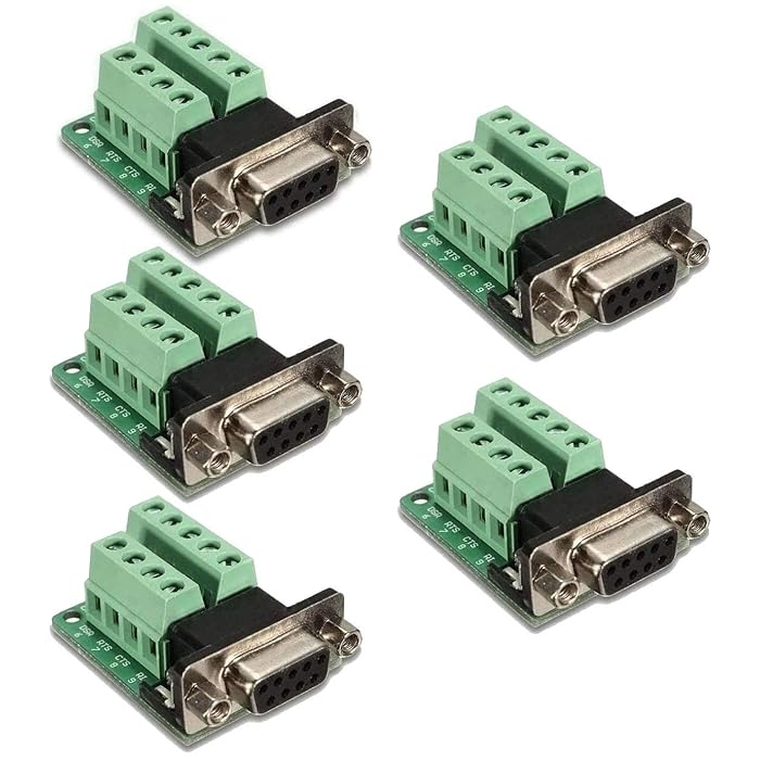 Buy abcGoodefg 5PCS DB9 Breakout Connector RS232 Serial Port Adapter 9