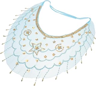 Mysterious Veil Mesh Fabric Beading Flower Pattern Cosplay Mask for Women