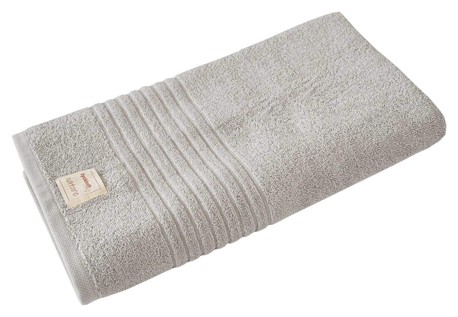 Toalla de rizo para invitados Dyckhoff de 30 x 50 cm, toalla pequeña gris claro serie Nature