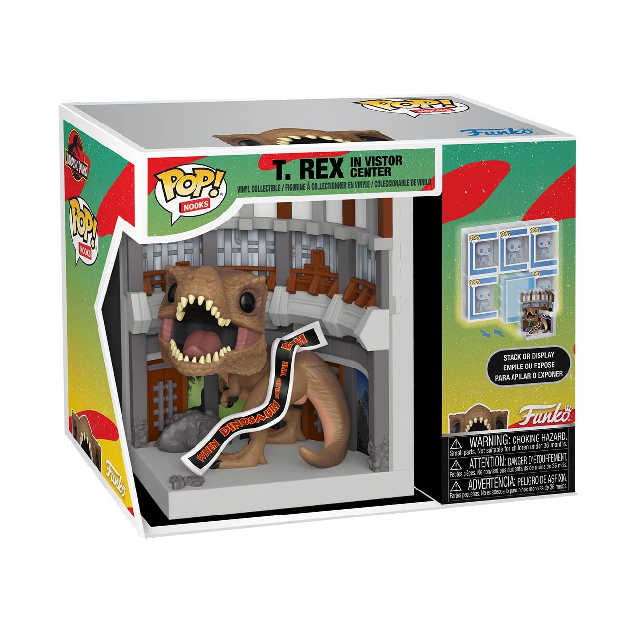Funko Pop! Nooks: Jurassic Park – Visitor’s Center - Les Beatles, Paul McCartney, John Lennon, RIngo Starr, George Harrison Funko Pop! Nooks: Jurassic Park - Visitor's Center