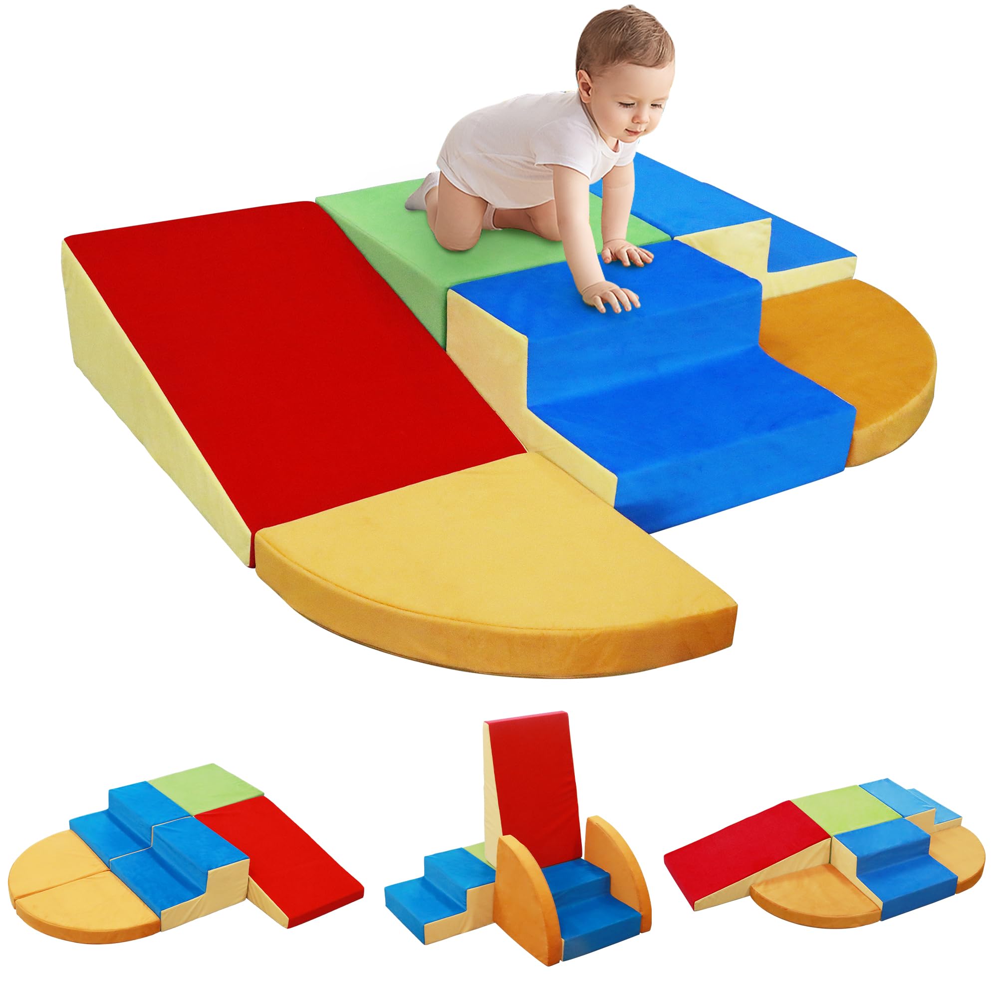 XJD Foam Climbing Toys For Toddlers 1-3, Climb And Crawl Activity