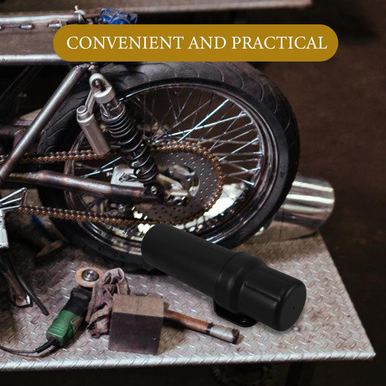 Scatola di immagazzinaggio impermeabile per moto, tubo porta attrezzi 84 mm, accessorio per moto, compatibile con i principali marchi, deposito sicuro per strumenti e documenti