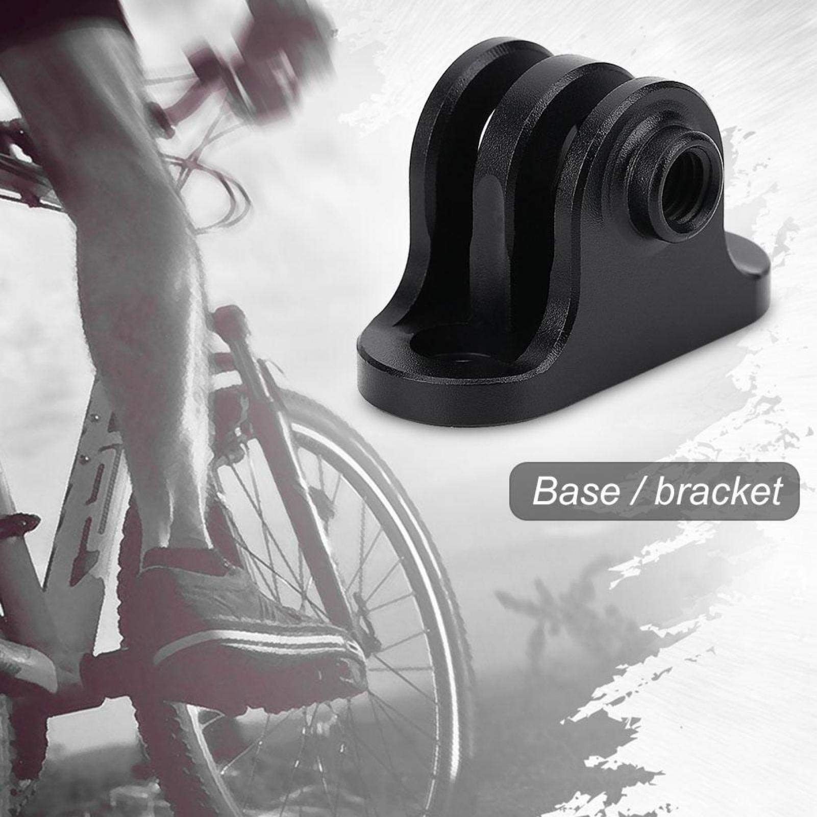 Support Vélo Quart De Tour - Adaptateur Pour Ordinateur, Caméra, Lampe - 22mm, Léger Et Stable - Noir