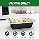 Dealusy 50 Pack (100-Piece) 24 oz Meal Prep Containers Reusable with Lids, Sturdy Leakproof & Food Safe, Microwave, Freezer, Dishwasher Safe Prep Containers, To Go Take Out Plastic Food Storage Product Image 3