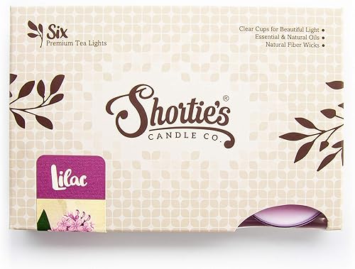 Miniatura 2 de Pure Lilac - Paquete múltiple de velas de té de alta calidad, altamente perfumadas con aceites esenciales y naturales, 12 velas de té moradas,
