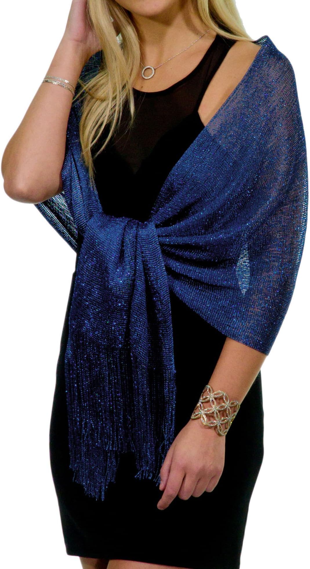 Shawls and Wraps for Evening Dresses, Metallic Glitter Shawls for Women, Sparkling Wedding Giving Shawl Gift