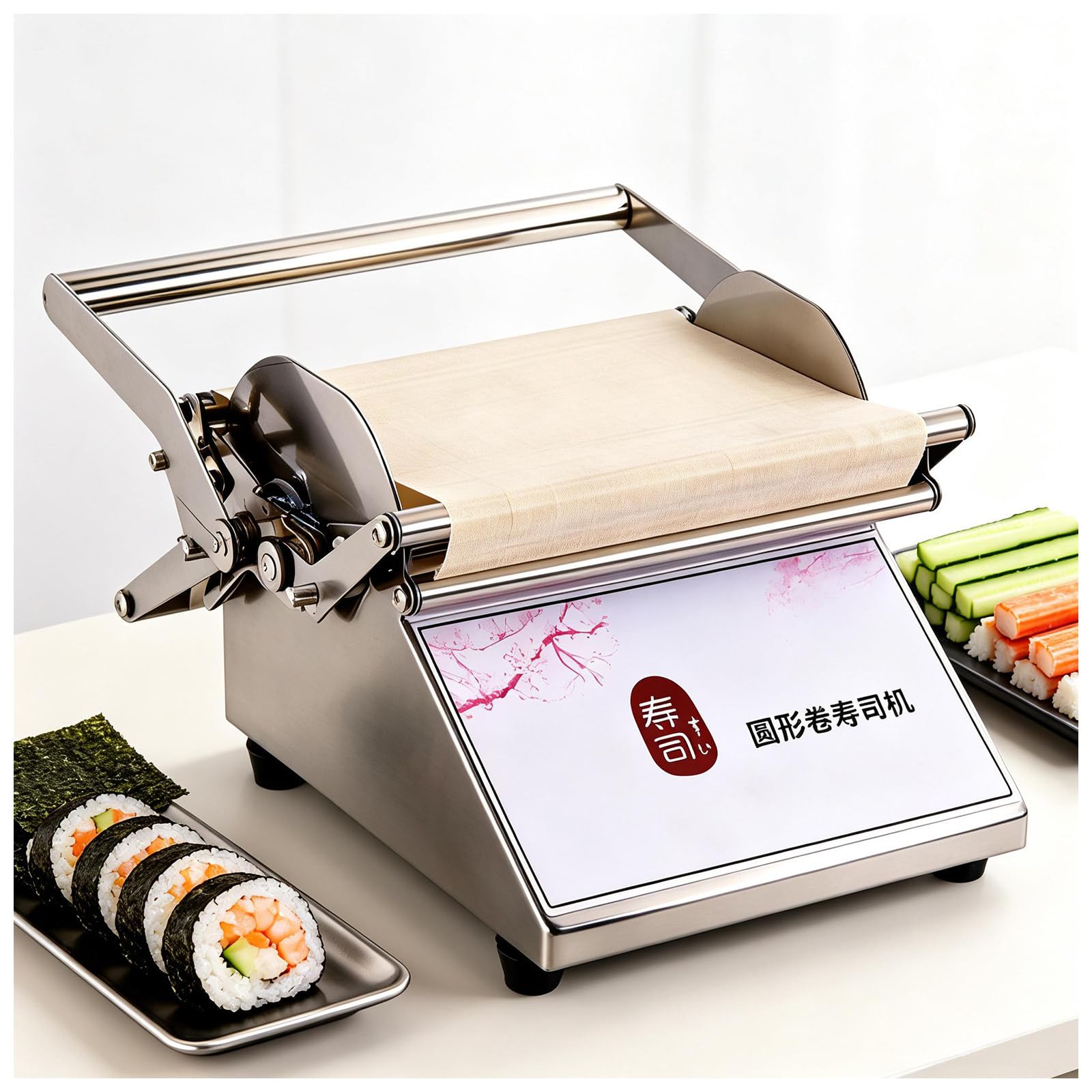 Manuelle Sushi-Rollmaschine für runde Sushi-Teigtaschen