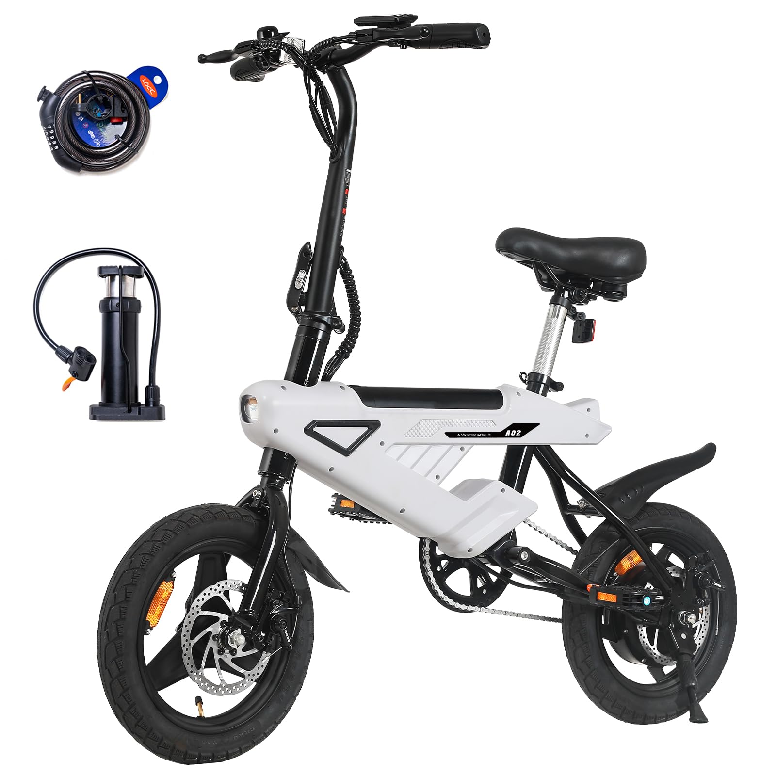Buy VDL Electric Bike for Adults 500W Peak Motor, 20 mph Folding Ebike