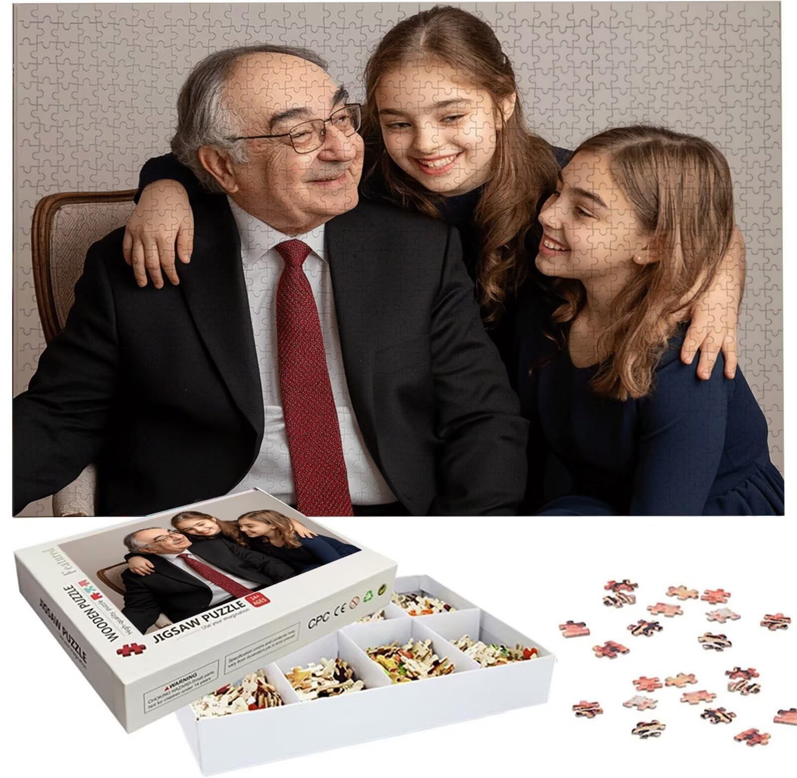 Spersonalizowane puzzle, niestandardowe drewniane puzzle fotograficzne