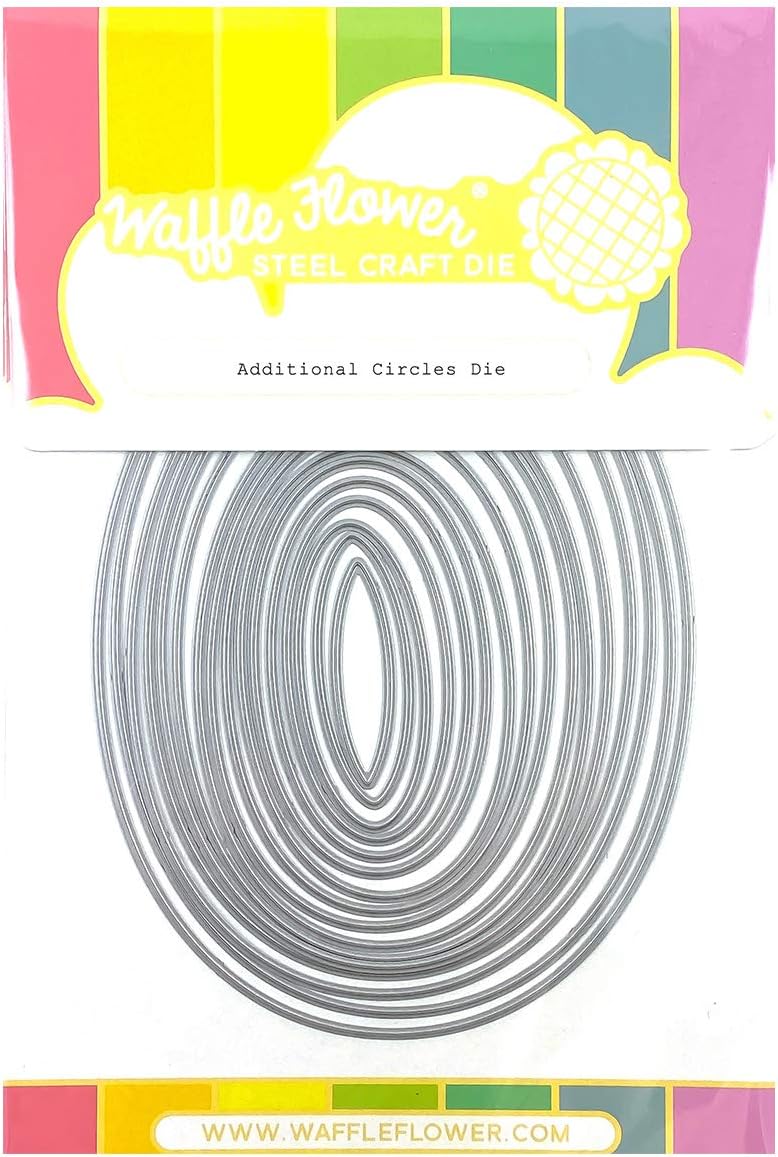 Waffle Flower Additional Ovals Die- These Dies are Sized to Fill The in-Between Sizes of The Original Nesting Ovals Die previously Released. Together, They Cover Every Size That You Would Need!!