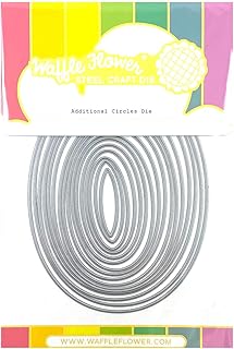 Waffle Flower Additional Ovals Die- These Dies are Sized to Fill The in-Between Sizes of The Original Nesting Ovals Die previously Released. Together, They Cover Every Size That You Would Need!!