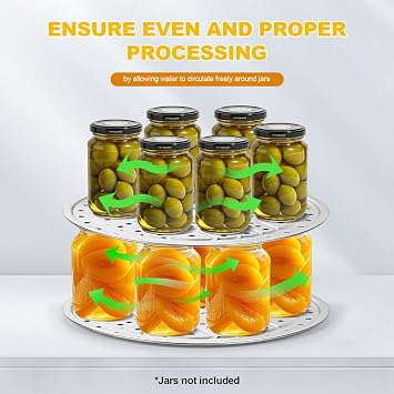 3 Pcs Pressure Canner Racks, 11-inch Pressure Cooker Rack, Stainless Steel Premium Canner Rack for Pressure Canner - Compatible with Presto, All-American and More