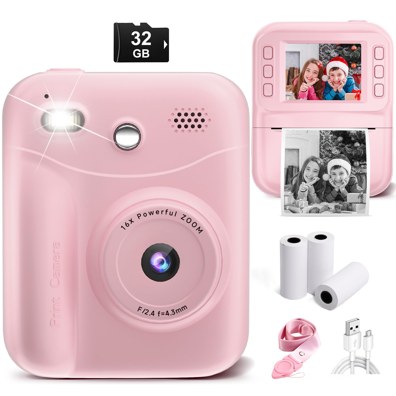 Amazon.com : MINIBEAR Kids Camera Instant Print Camera for Kids