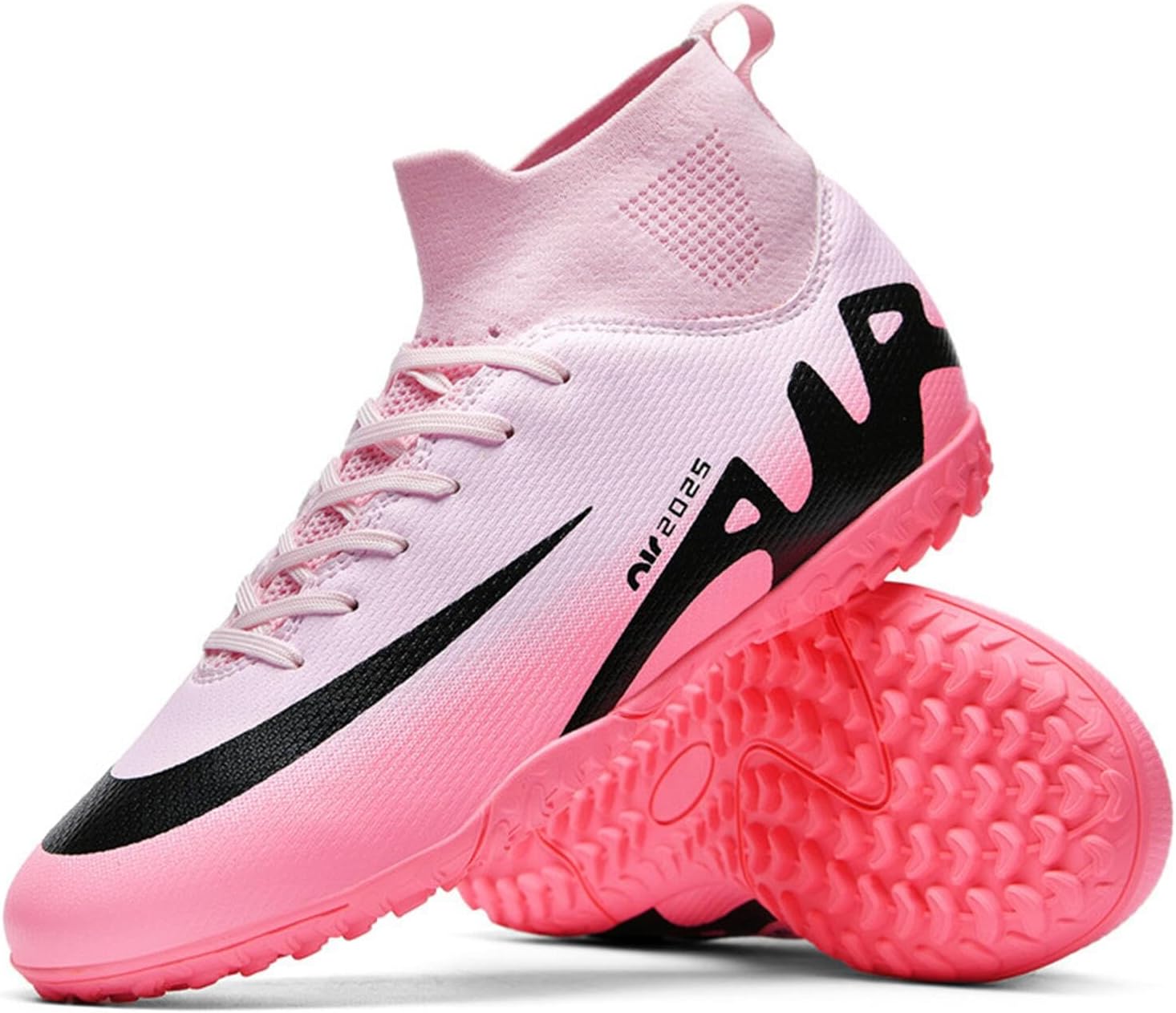 TOPSFEBA Soccer Cleats for Mens Womens Indoor Soccer Shoes Unisex Baseball Turf Shoes Youth Rugby Shoes Adult AG FG TF Football Boots Wide Training Sneaker