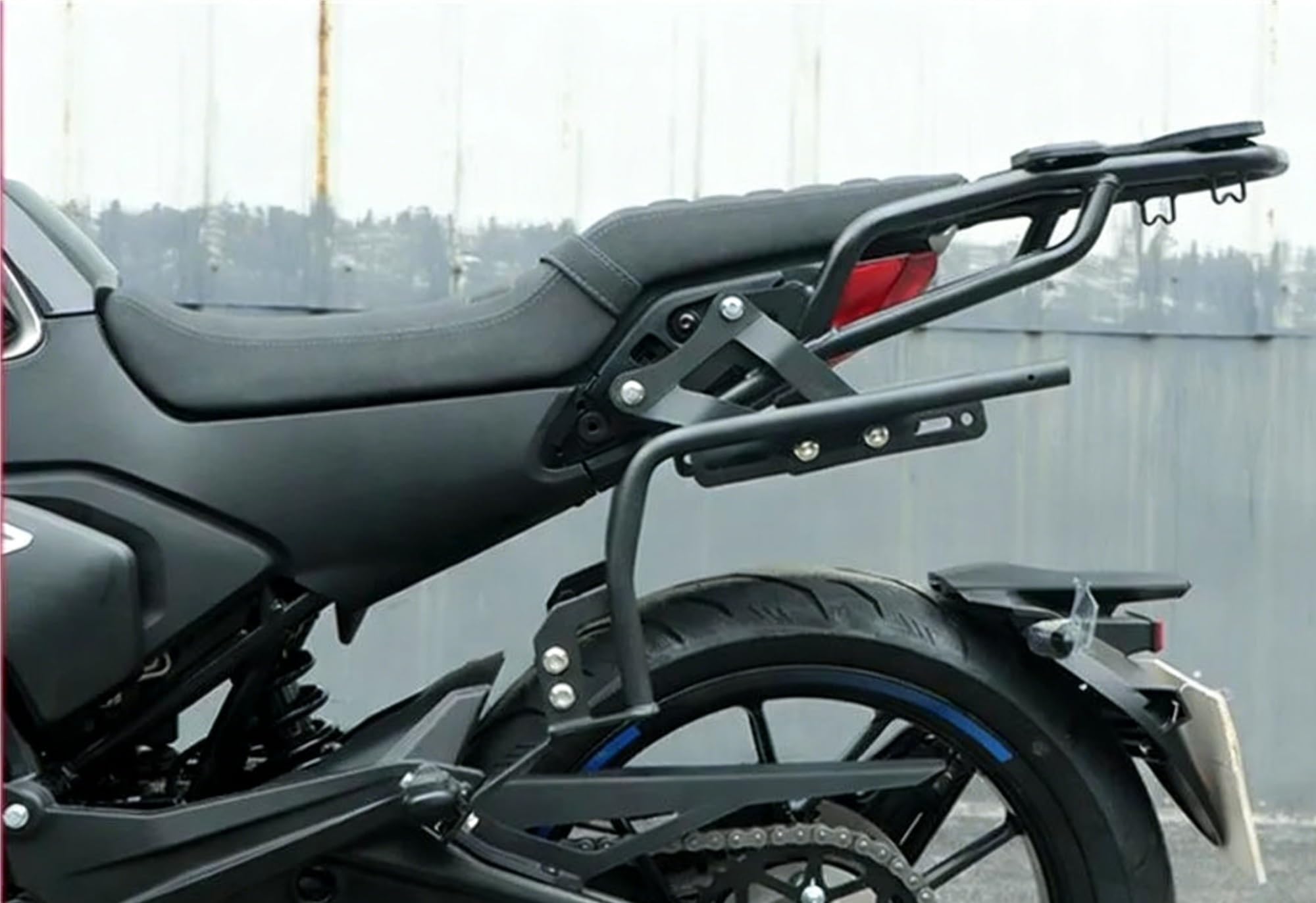 Portaequipajes Cajas Moto para CFMOTO CL-X250 Piezas De Motocicleta Reposabrazos Trasero, Accesorios Estante ala Trasera