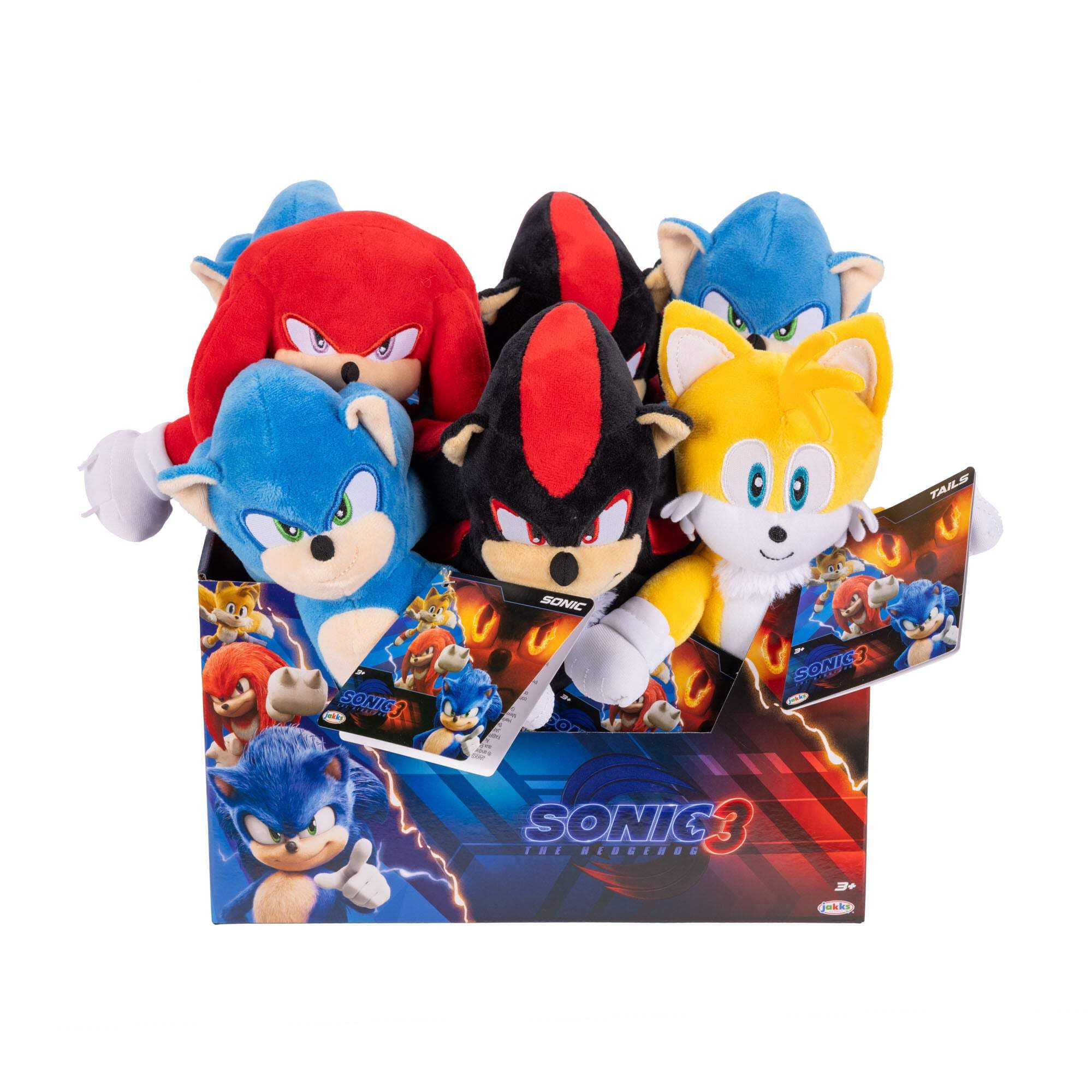 JAKKS Pacific Sonic The Hedgehog Movie Shadow 9″ Plush 2024