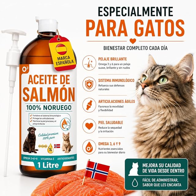 Foto 3 de 8 de Detox Organica Aceite de Salmon Perros y Gatos 1 L - Noruego, 100% Natural