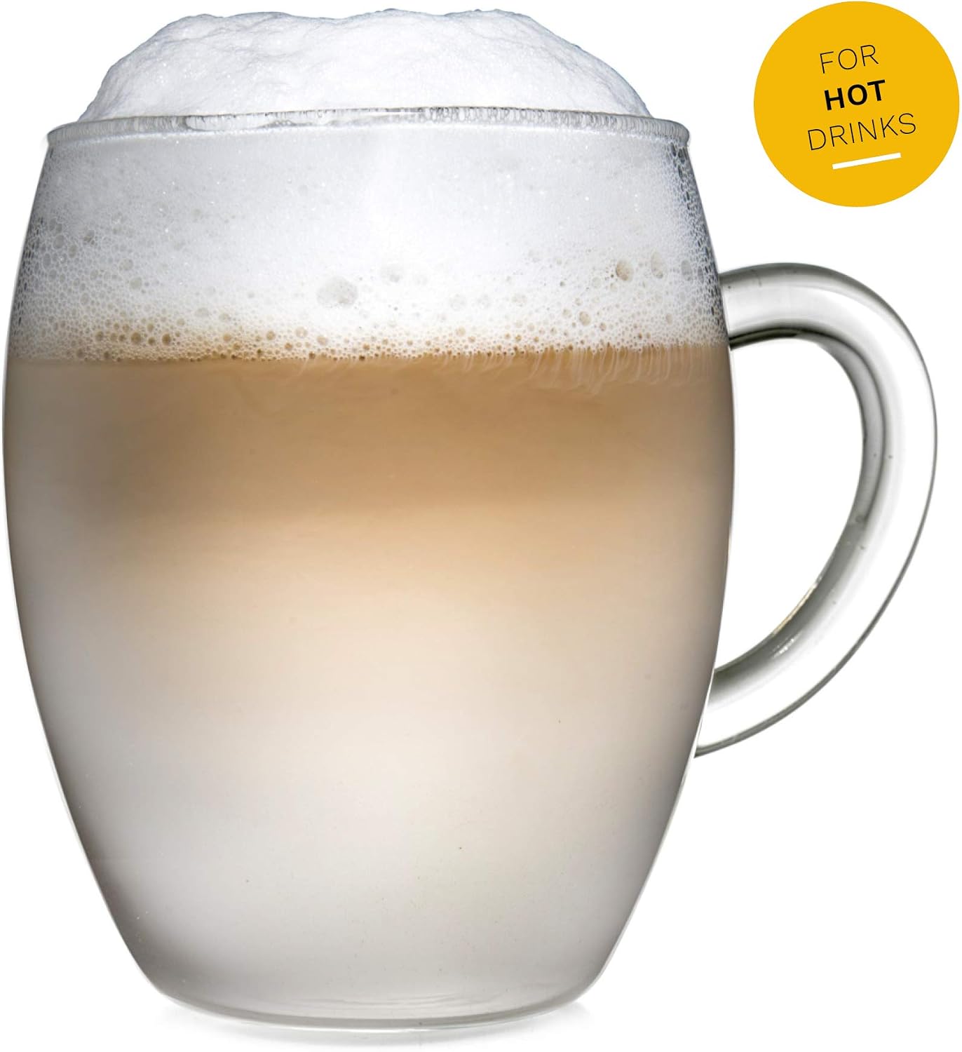 Creano Tea Glass with Stainless Steel Infuser and Lid 400ml, Large Tea Cup, Microwave & Dishwasher Safe - Image 5