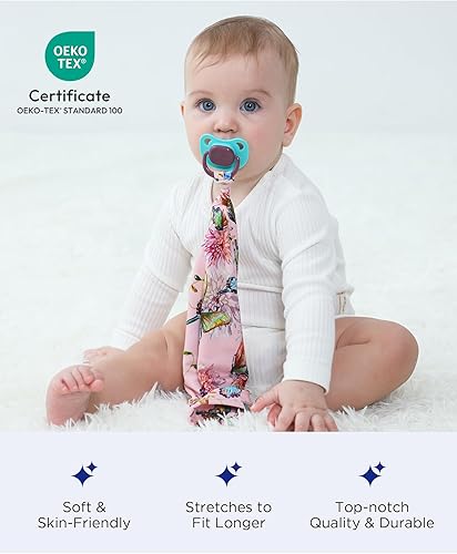 Miniatura 4 de Paquete de 3 mantas para chupete para bebé, viscosa derivada de bambú, súper suave y transpirable, manta de seguridad para acurrucarse, 9.5 x 9.5