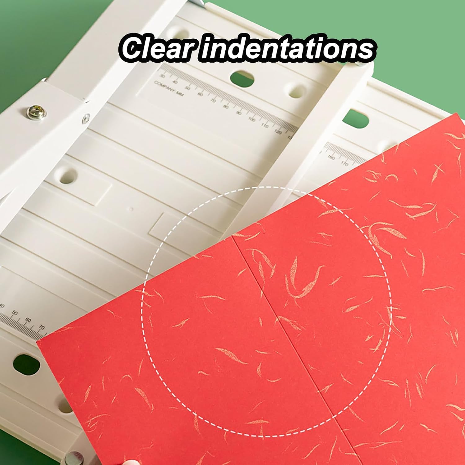 Creaser Scorer - Piegatrice manuale per carta, strumento per piegare e segnare fogli A4/A3, con guida precisa del righello, per carta A4, pressa per libri, piegatura e lavorazione di biglietti