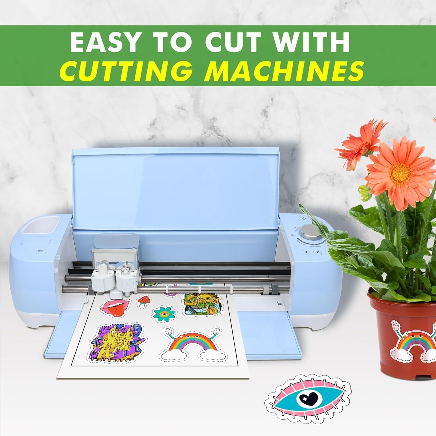 Koala Printable Sticker Paper for Laser Printers, 50 Sheets Semi Gloss Label Sticker Paper, 8.5x11 inch - Image 4