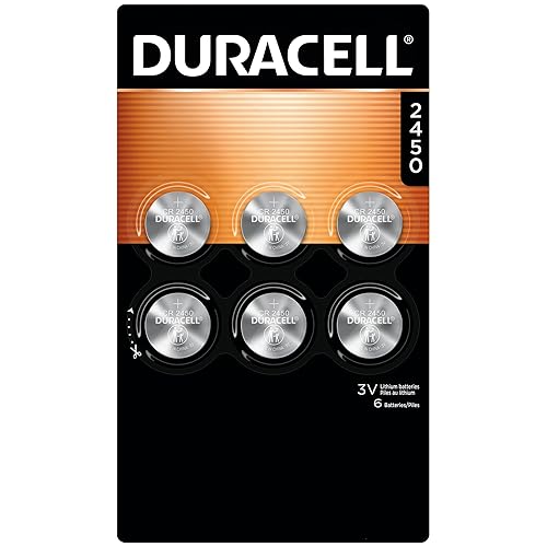 6-Pack Duracell CR2450 3V Lithium Coin Batteries