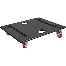 Sound Town Heavy-Duty Plywood Caster Board for ZETHUS-A18SPW Subwoofer with 4" Wheels and Brakes ZSCB-A18S
