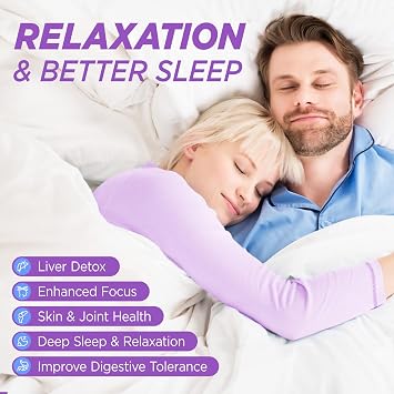 Glycine Gummies, 3g(3000 mg) Glycine Supplements for Sleep, Sugar-Free, 60