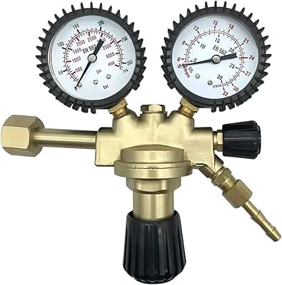 Reductor de presión - Manómetro - Gas de protección Argón/CO² - Soldadura MIG/MAG/TIG/TIG/WIG - VECTOR WELDING