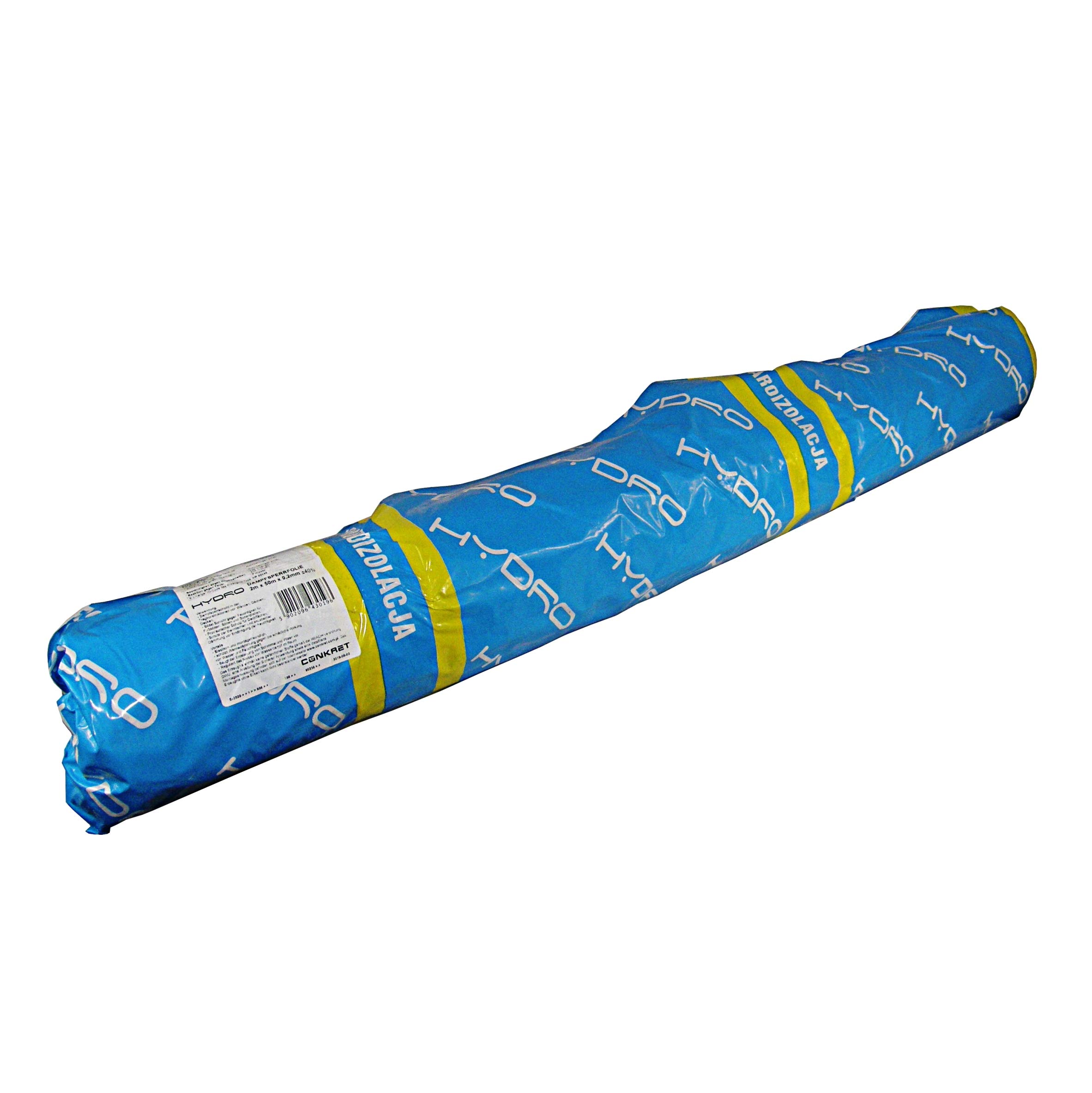 Lámina de barrera de vapor azul de 120 mµ, 0,12 mm, 4 x 25 m = 100 m²